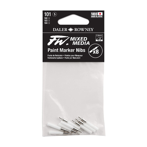 Daler-Rowney FW Mixed Media Paint Marker Nibs 0.8mm - 8pc