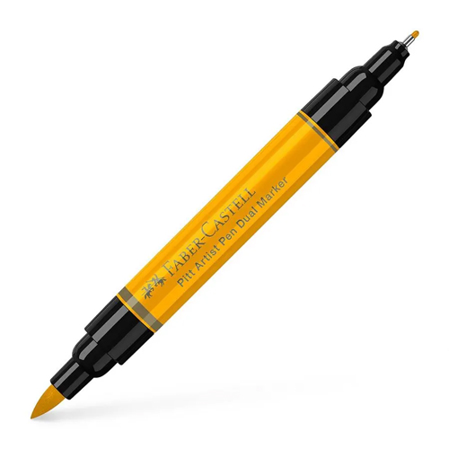 Pitt Artist Pen Dual Marker India ink - Dark Chrome Yellow #109
