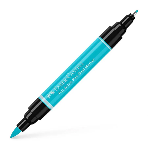 Pitt Artist Pen Dual Marker India ink - Light Cobalt Turquoise #154