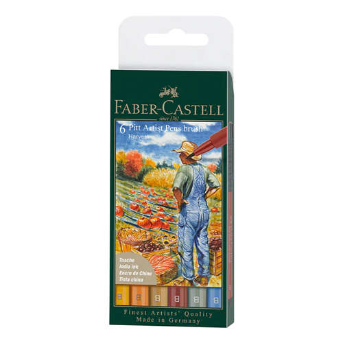 Pitt Artist Pen, Harvest - Wallet of 6