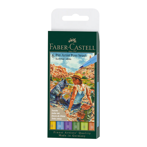 Pitt Artist Pen, Summer Vibes - Wallet of 6