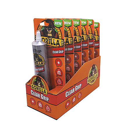 Gorilla Clear Grip Glue 6-piece Display - 3oz