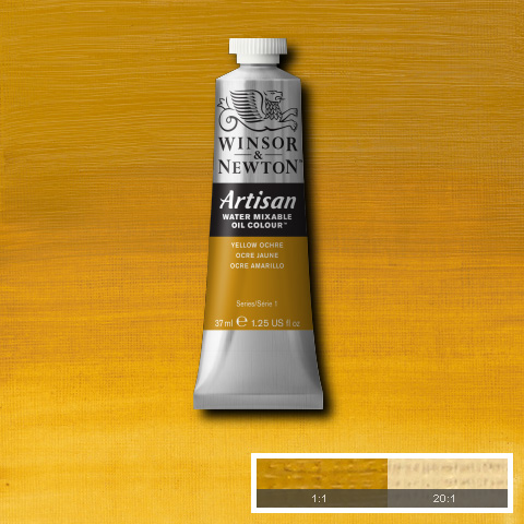 Artisan Water Mixable Oil 37ml Yellow Ochre