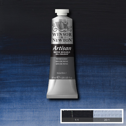 Artisan Water Mixable Oil 37ml Payne's Grey