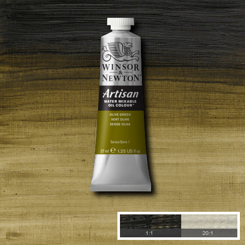 Artisan Water Mixable Oil 37ml Olive Green