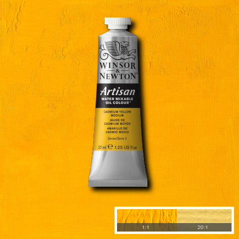 Artisan Water Mixable Oil 37ml Cadmium Yellow Medium