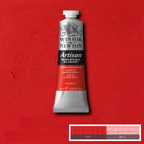 Artisan Water Mixable Oil 37ml Cadmium Red Medium