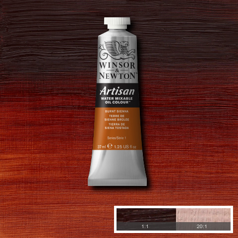 Artisan Water Mixable Oil 37ml Burnt Sienna