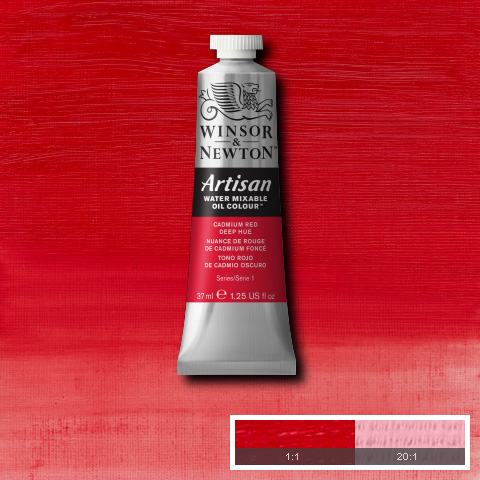 Artisan Water Mixable Oil 37ml Cadmium Red Deep Hue