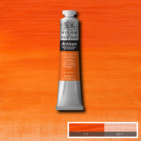 Artisan Water Mixable Oil 200ml Cadmium Orange Hue 
