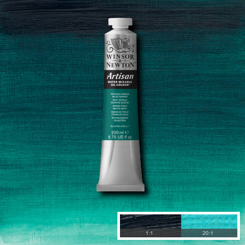 Artisan Water Mixable Oil 200ml Phthalo Green (Blue Shade)
