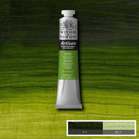 Artisan Water Mixable Oil 200ml Permanent Sap Green