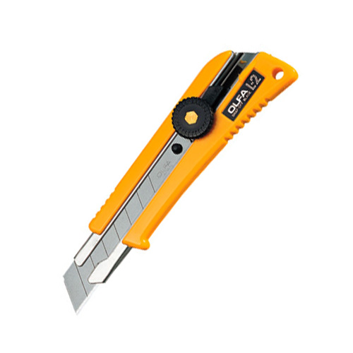 Olfa Heavy Duty Ratchet-Lock Utility Knife with rubber