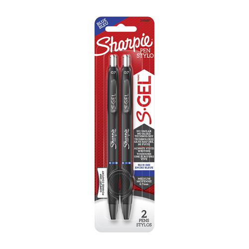 Sharpie S Gel Pen .7mm Blue 2pk