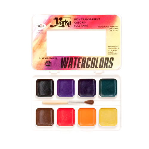 Yarka Semi-Moist Watercolors Set of 8 Pans