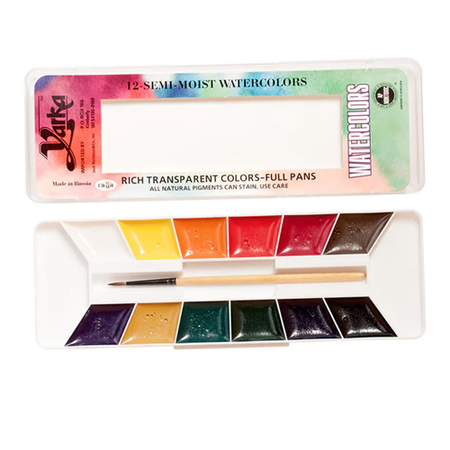 Yarka Semi-Moist Watercolors Set of 12 Pans