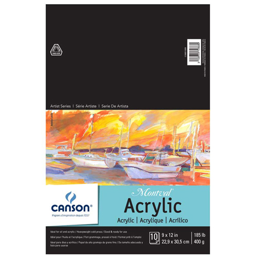 Canson Montval Acrylic Pad - 9" x 12"