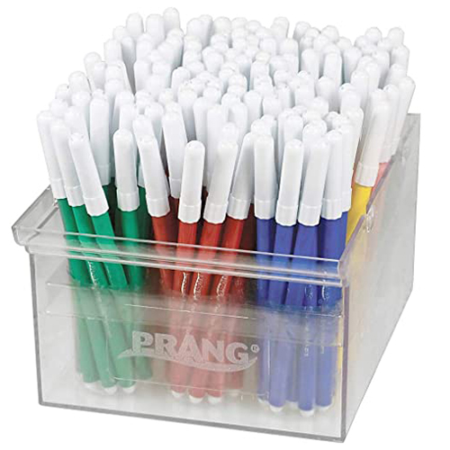 Prang Fineline Washable Marker - Assorted Tub Set of 144