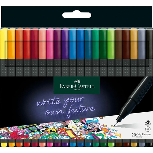 Grip Colour Markers - Set of 20