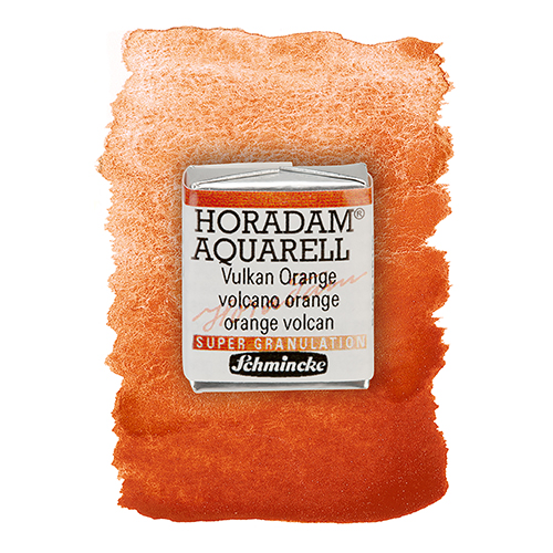 Schmincke Horadam Supergranulating Watercolour - Half Pan - 912 Volcano Orange