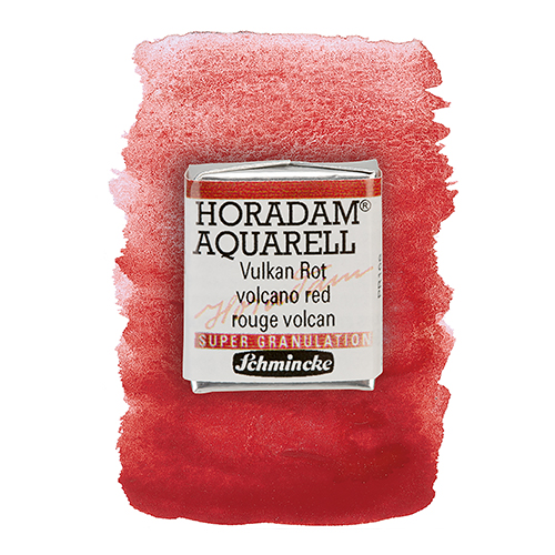 Schmincke Horadam Supergranulating Watercolour - Half Pan - 913 Volcano Red 