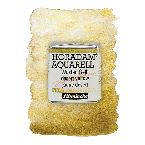 Schmincke Horadam Supergranulating Watercolour - Half Pan - 921 Desert Yellow