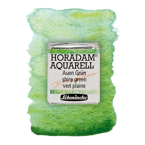 Schmincke Horadam Supergranulating Watercolour - Half Pan - 933 Shire Green