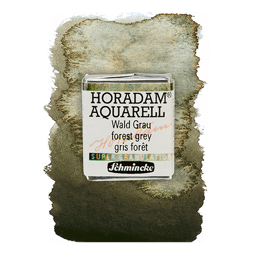 Schmincke Horadam Supergranulating Watercolour - Half Pan - 945 Forest Grey