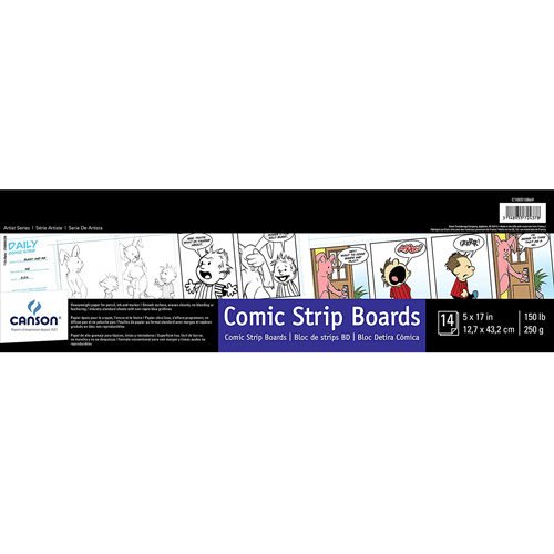 Canson Artist Series Comic Strip Boards - 5" x 17" - 150lb - 14 sheets