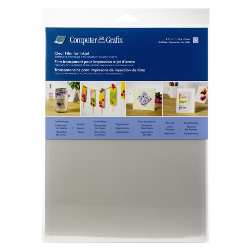 Inkjet store clear film