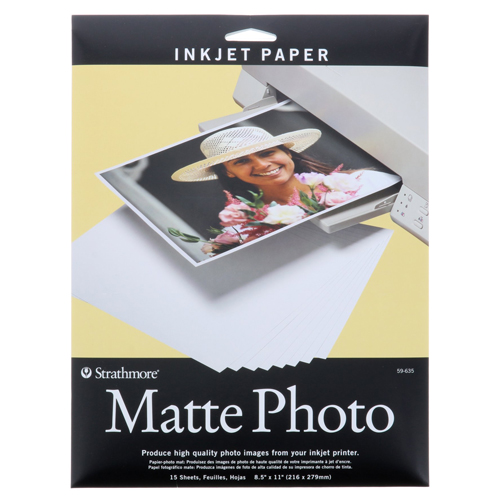 Strathmore Inkjet Photo Paper 8.5"x11" - Matte - Pack of 15