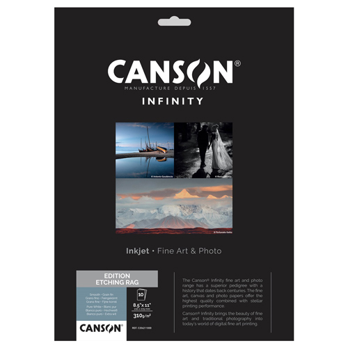 Canson Infinity Edition Etching Inkjet Paper, 8.5"x11", Pack of 10 