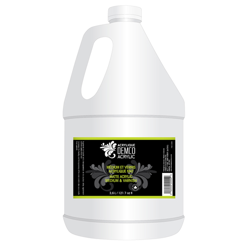 Demco Matte Acrylic Medium & Varnish - 3.6L