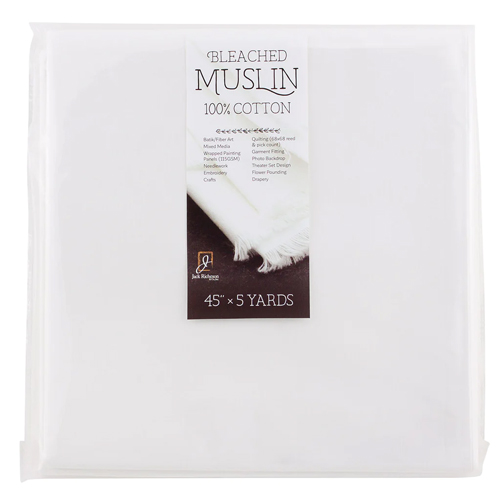 Jrc Muslin Bleached 45"x5yd