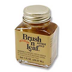 Brush 'n Leaf Interior Metallic Paint 1oz Antique Gold