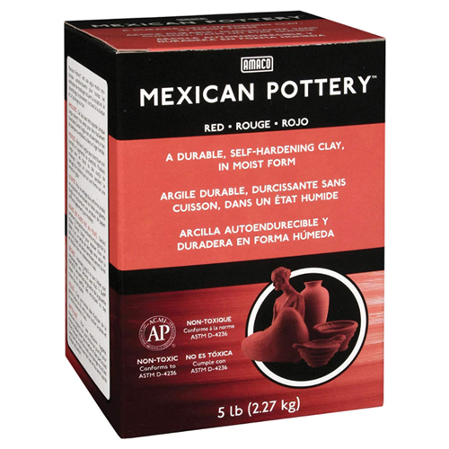 Amaco Mexican Airdry Clay 5lbs (red)