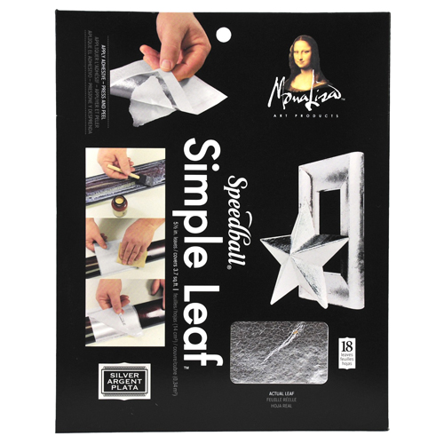 Mona Lisa Simple Leaf Silver 18 Sheets