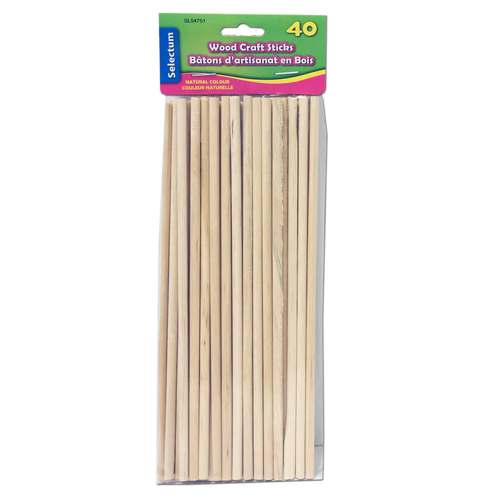 Selectum Wood Dowels 5x200mm - 40 pack