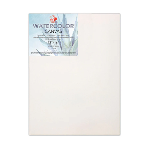 Fredrix Watercolour Stretched Prime Canvas - 12 x 16in.