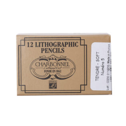 Charbonnel Lithographic Crayons No.5 - Soft - 12-pack