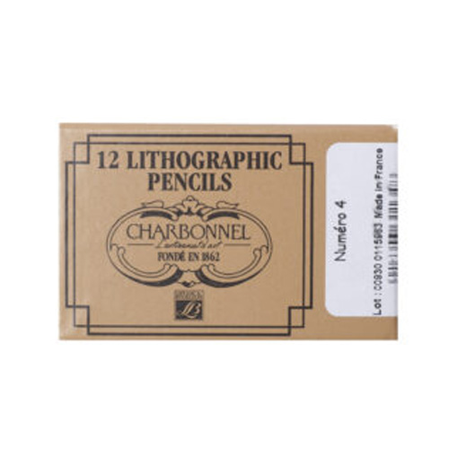 Charbonnel Lithographic Crayons - No. 4 Medium Soft- 12-pack