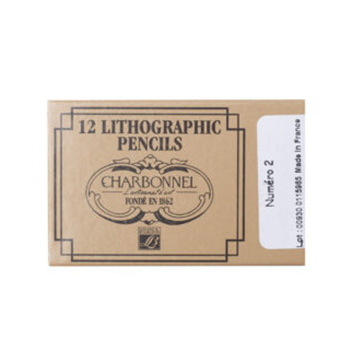 Charbonnel Lithographic Crayons No.2 - Medium Hard -12-pack