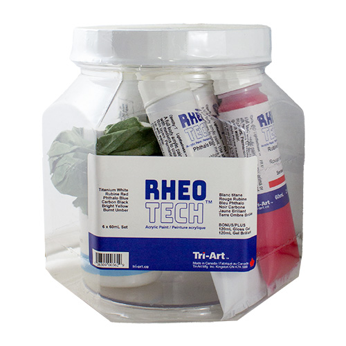 Rheotech Acrylic Set of 6 x 60mL + Container