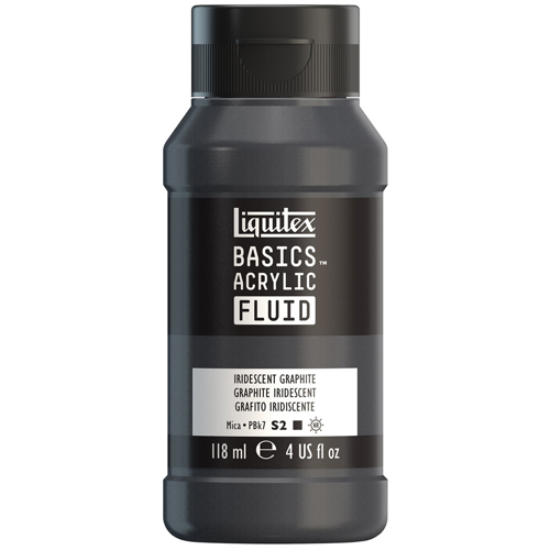 Liquitex Basics Fluid - Iridescent Graphite - 118mL