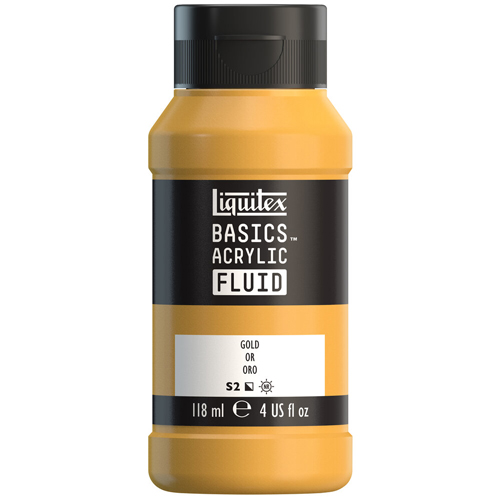 Liquitex Basics Fluid - Gold - 118mL