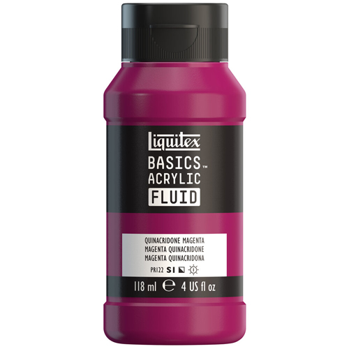 Liquitex Basics Fluid - Quinacridone Magenta - 118mL