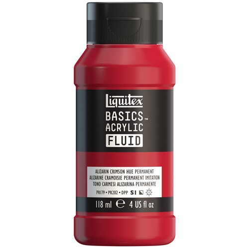 Liquitex Basics Fluid - Alizarin Crimson Permanent - 118mL