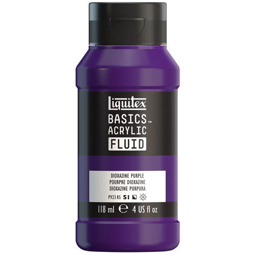 Liquitex Basics Fluid - Dioxazine Purple - 118mL