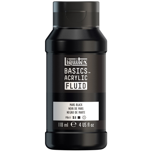 Liquitex Basics Fluid - Mars Black - 118mL