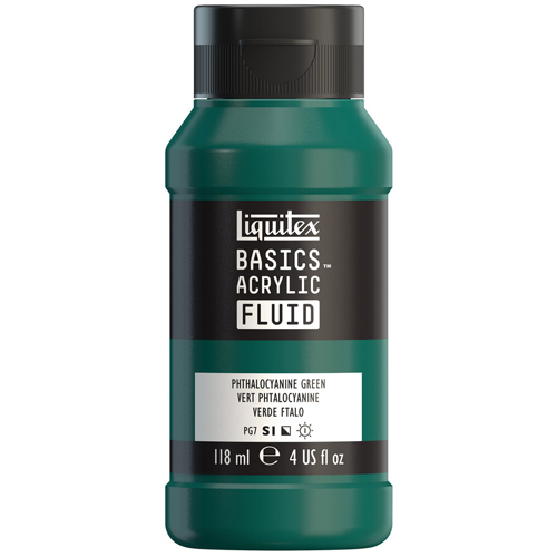 Liquitex Basics Fluid - Phthalocyanine Green - 118mL